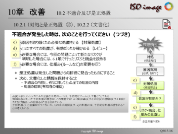 【ISO9001を知る５】10章 改善　< 10.2 不適合及び是正処置 >